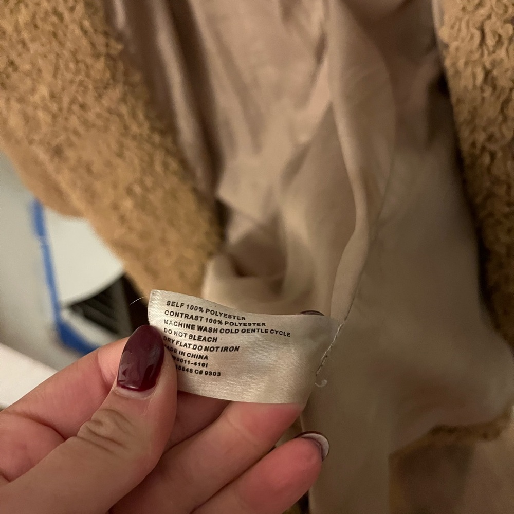 Everly Warm Brown Teddy Jacket - image 4